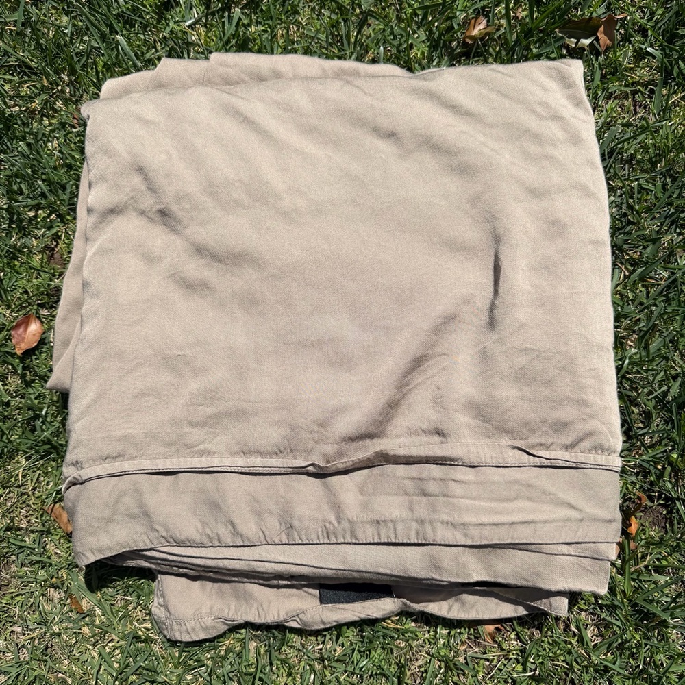 Luxome Cooling Viscose Bamboo 2-Piece Sheet Set Truffle Brown Cal King GUC READ